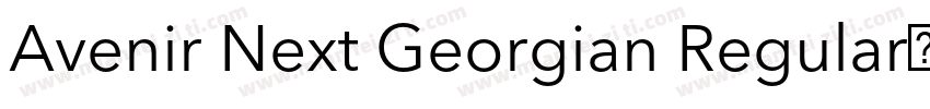 Avenir Next Georgian Regular下载字体转换
